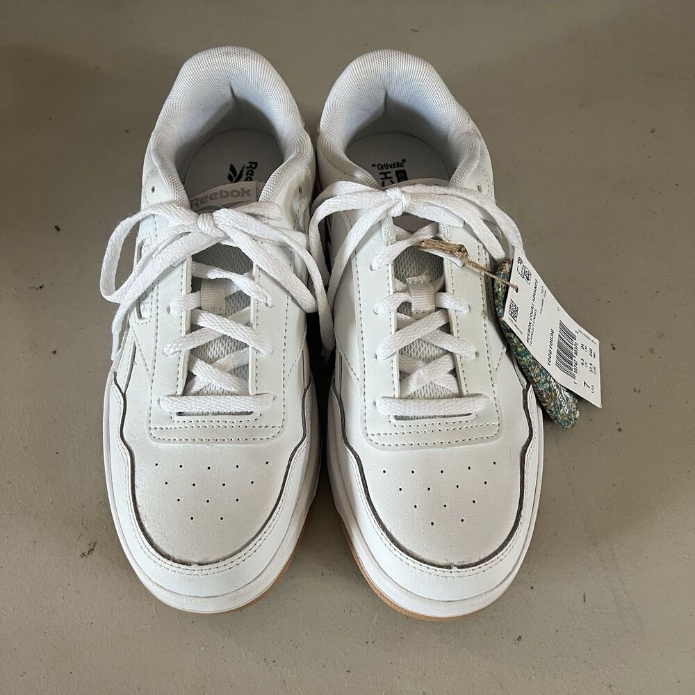 NEW Reebok Tennis Shoes Women’s 7 Court Advance Ortholite Comfort Footbed White